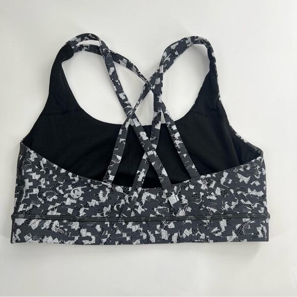 Lululemon Energy Bra Medium Support, B-D Cup
Urban Block Ice Grey Black sz 6 - Picture 3 of 5